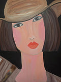 She Came Back Different, 16 by 20 inch original acrylic portrait by Tammy G Art